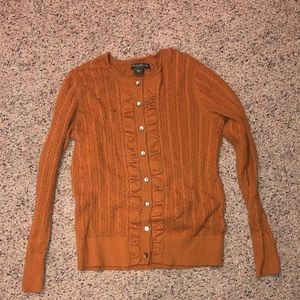 Mustard cardigan sweater